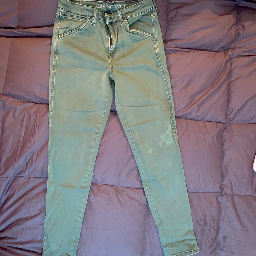 Women’s American Eagle green jeggings size 8
